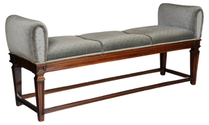 20th Century Empire Bench in Oak