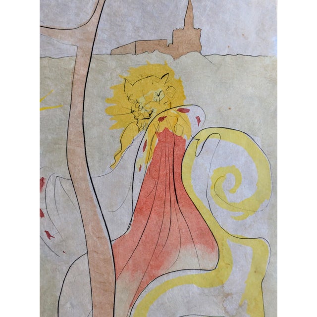 Salvador Dalí­, La Cour Du Lion (The Court of the Lion), 1974, Original Hand-Signed Color Engraving For Sale - Image 12 of 14