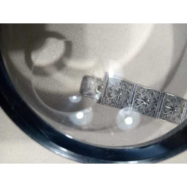 Vintage Silver Filigree Bracelet, 1970s For Sale - Image 4 of 5