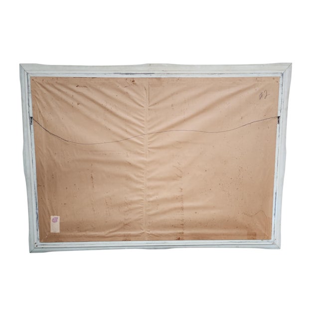 Charles Levier Mid 20th Century Charles Levier Monumental Oil on Board Original Painting For Sale - Image 4 of 9