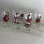 Red Vintage Ned King for Carwin Gilt-Rimmed Humorous Equestrian Highball Glasses - Set of 8 For Sale - Image 8 of 8