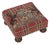 English 00 Highland Heritage Red Tapestry Footstool For Sale - Image 3 of 3