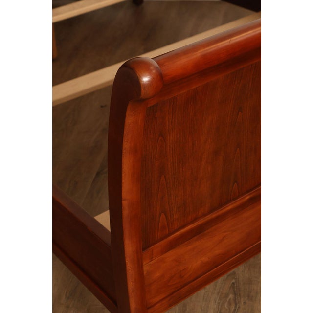 Stickley Cherry Sleigh Queen Bed For Sale - Image 13 of 18