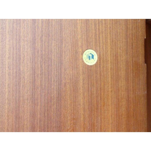 Mid Century Modern Vintage Teak Armoire Wardrobe by Meredew Danish Style For Sale In Greensboro - Image 6 of 10