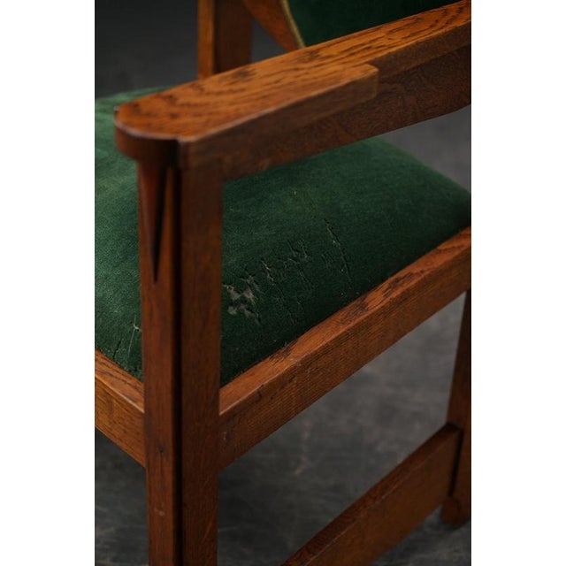 Amsterdam School Desk Chair, 1920s For Sale - Image 12 of 15
