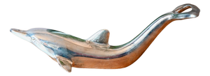Dolphin Bottle Opener in Chrome-Plated Metal, Germany, 1980s