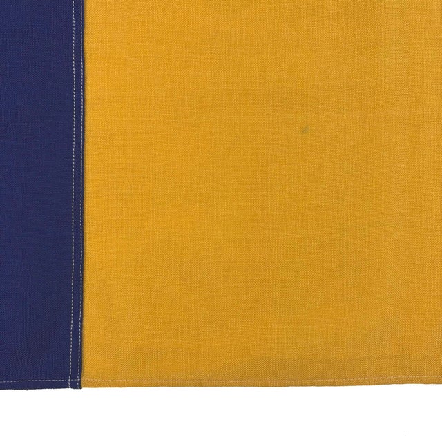 Textile Vintage Sewn Cloth Flag of Andorra For Sale - Image 7 of 7