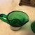 Vintage Paden City Emerald Glow Sugar, Creamer & Metal Tray - Star Cut Pattern For Sale - Image 9 of 11