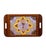 Mid-Century Modern Mid-Century Inlaid Wood and Butterfly Wing Tray, Brazil 1950s For Sale - Image 3 of 8