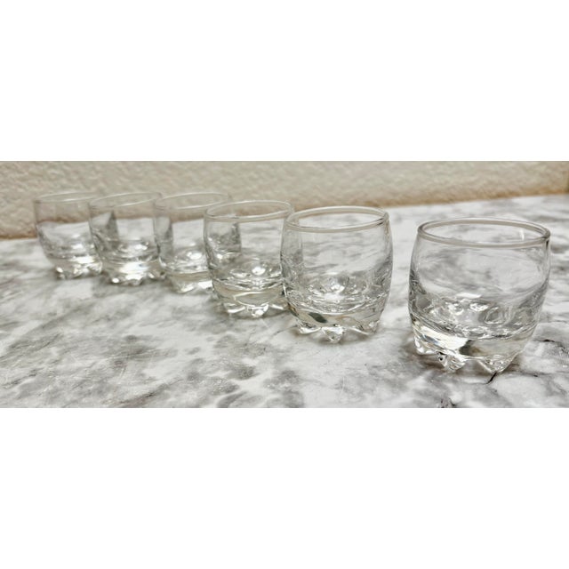 Set of Six Barware Petite Vintage Shot Glasses For Sale In Sacramento - Image 6 of 10