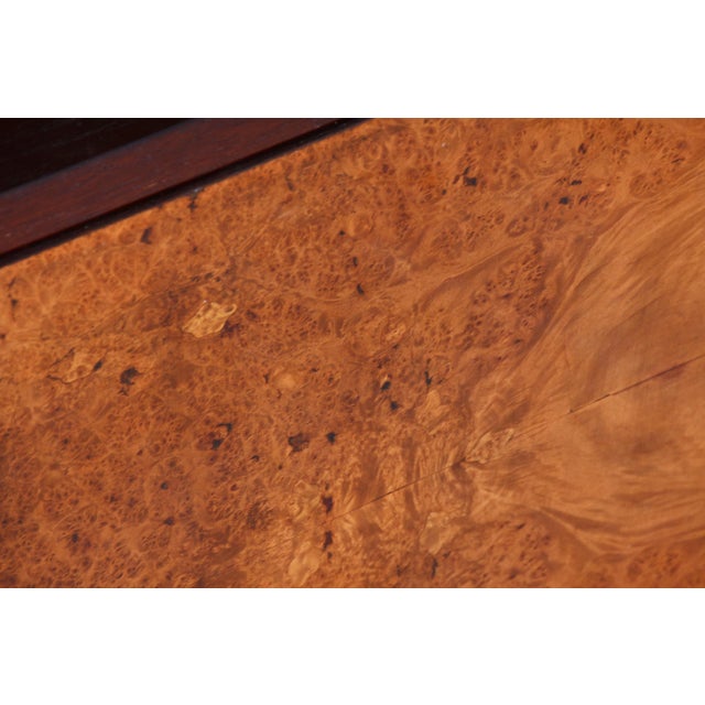 Glass Czech Art Deco Cabinet in Oak, Maple and Glass, 1930s For Sale - Image 7 of 15