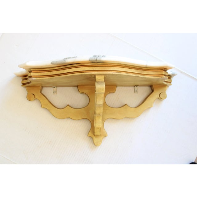 White Antique Italian Polished Marble Wall Mount Ledge/Shelf For Sale - Image 8 of 8