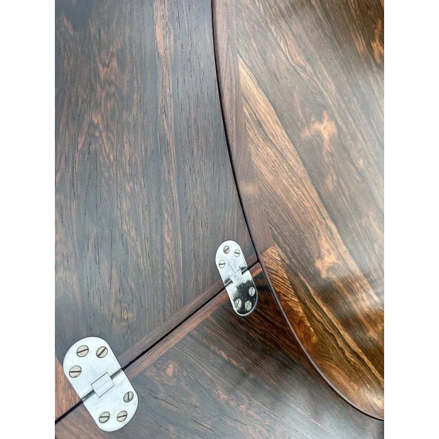 Wood Santos Rosewood Flip Flap or Lotus Dining Table from Dyrlund, 1960s For Sale - Image 7 of 10