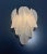 Murano Murano Style Italian 12 “swallow” Clear Grit Glass Sconces - a Pair For Sale - Image 4 of 5