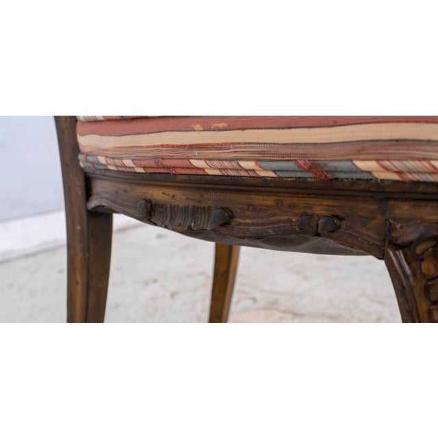 Edit 1960s Set of 8 French Style Ornate Carved Dining Room Chairs For Sale - Image 9 of 18