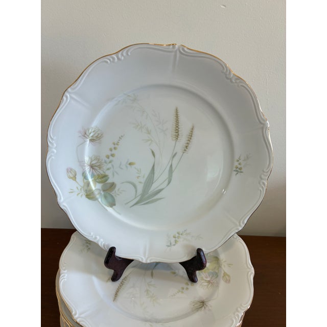 This elegant set of Vintage Forest “Harvest” Thistle 10-inch dinner plate from Bavaria, Germany showcases timeless...