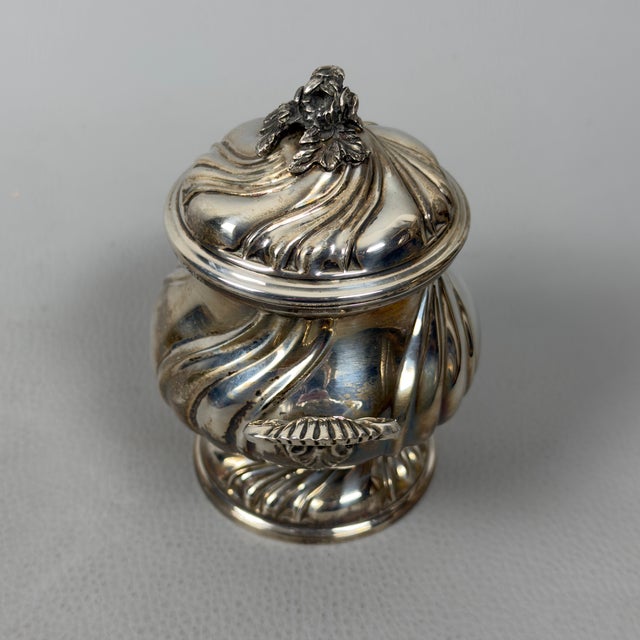 800 Silver Sugar Bowl, 1970 For Sale - Image 4 of 13