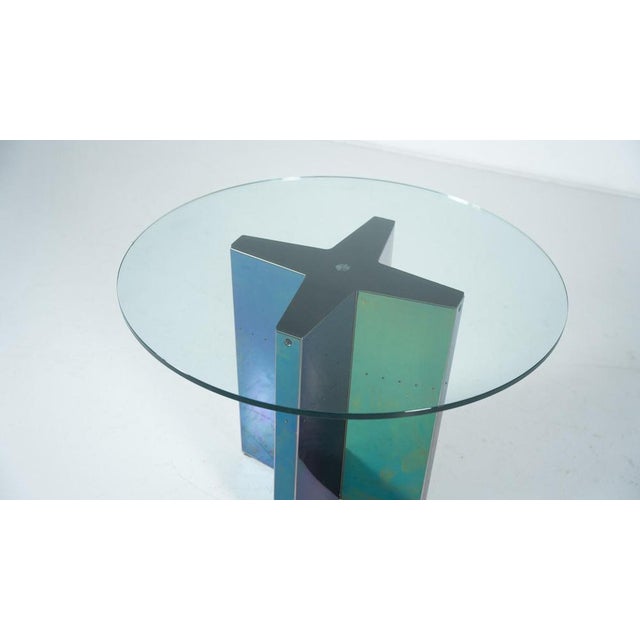 Metal Mid-Century Modern Polygonon Table attributed to Tobia Scarpa for B&B Italia, 1970s For Sale - Image 7 of 10