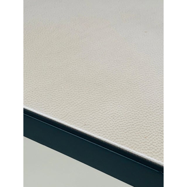 Slender Wrought Iron and Parchment 'Etude' Console For Sale - Image 11 of 12