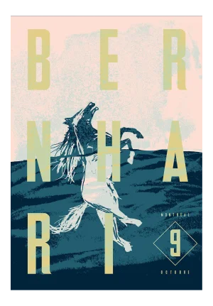 2015 Contemporary Music Poster - Bernhari Horse Swimming