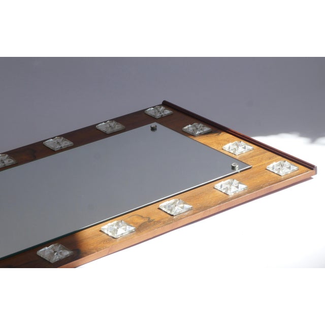 Mid-Century Scandinavian Swedish Full-Length Mirror with Acrylic Decoration, 1960s For Sale - Image 10 of 10