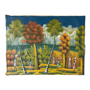 Vintage Haitian Naive Painting Robenson