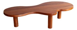 Forme Libre Style Teak Coffee Table, C. 2010.