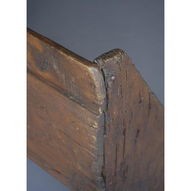 Small Antique 18th Century Oak Hall Bench For Sale - Image 9 of 18