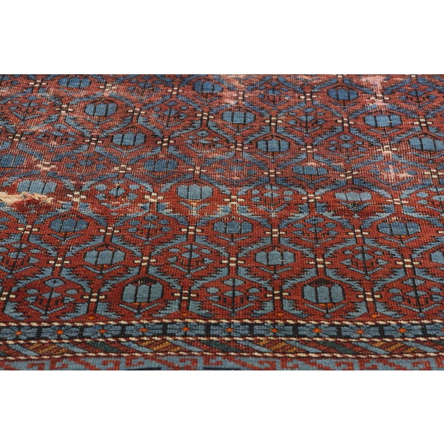 Late 19th Century Distressed Antique Persian Kuba Rug - 04'01 X 06'02 For Sale - Image 5 of 9