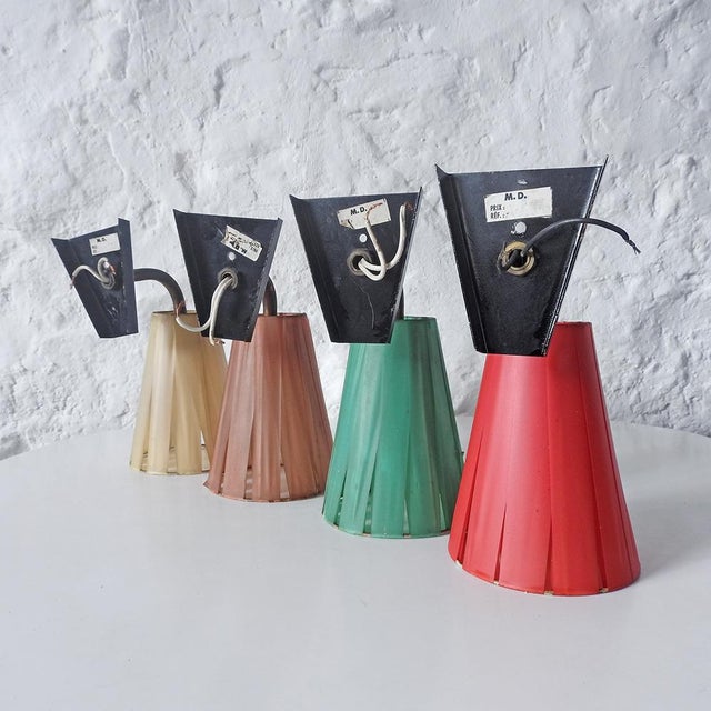 Mid-Century Modern Wall Lights, France, 1950s, Set of 4 For Sale - Image 9 of 18