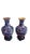 Asian Vintage Pair of Blue Cloissone Vases With Stands For Sale - Image 3 of 5