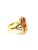 Bochic “Orient” Vintage Sapphire & Orange Citrine Ring Set In 18K Gold & Silver For Sale In New York - Image 6 of 7