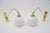German Brass and Milk Glass Sconces, 1960s, Set of 2 For Sale - Image 12 of 17