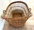 Antique French Farmhouse Extra Large Wooden Basket With Handles For Sale - Image 9 of 10