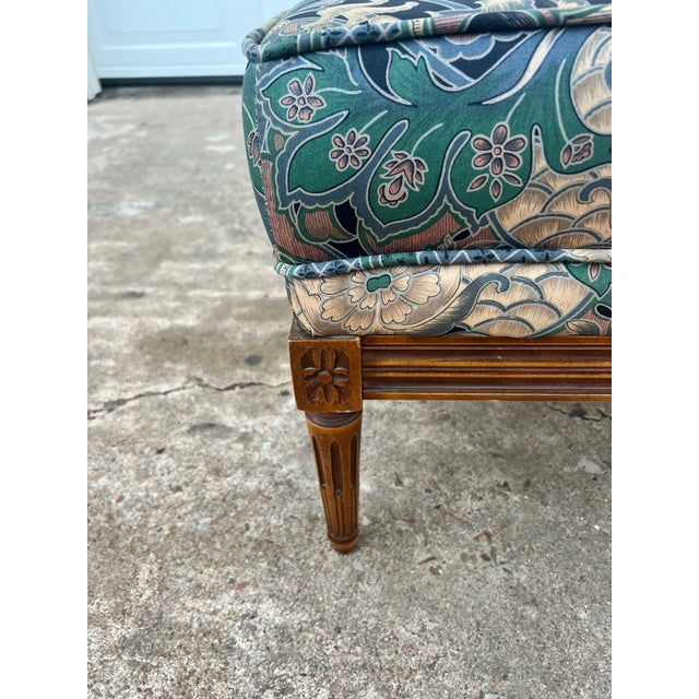 French 19th Century Louis XVI Walnut Stool / Upholstery Seat For Sale - Image 11 of 11