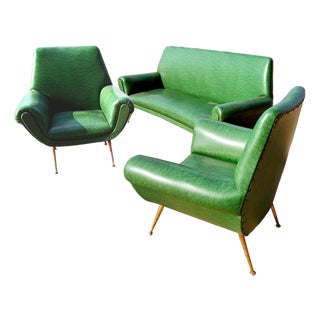 Vintage Living Room Set by Gigi Root for Minotti, 1965, Set of 3 For Sale