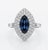 2020s Natural Blue Sapphire 1.10ct & Diamond 0.58ct Ring in 18k For Sale - Image 5 of 8