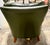 Olive Green Leather Tufted Club Chair For Sale - Image 4 of 12