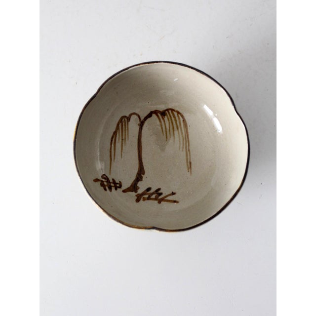 Late 20th Century Vintage Handmade Studio Pottery Bowl For Sale - Image 5 of 11