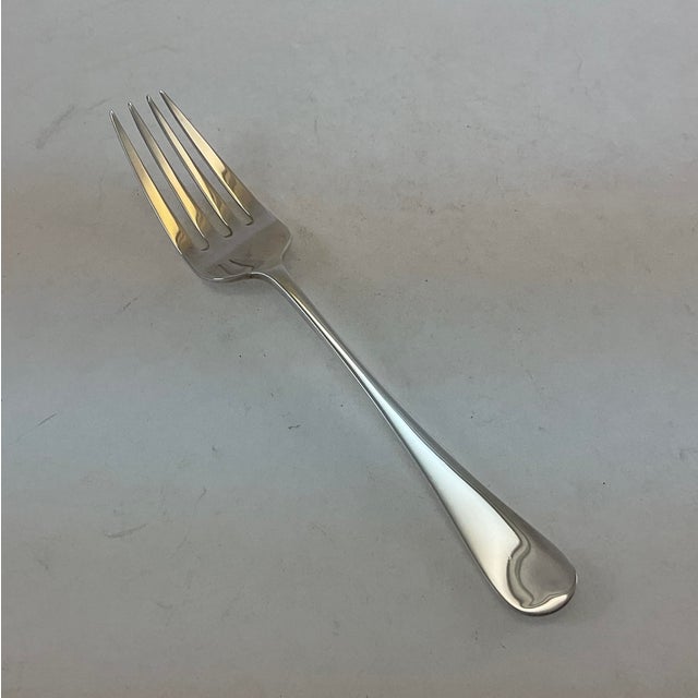 James Dixon & Sons 1980s Silver Serving Fork, Rattail For Sale - Image 4 of 11