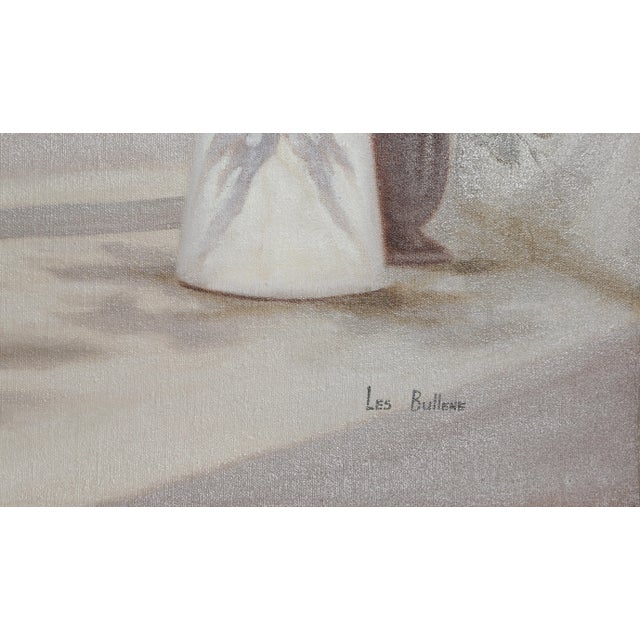 Vase of Flowers 10 Les Bullene Year: circa 1960 Size: 24 in. x 30 in. Oil on canvas, signed lower right Oil painintg of a...