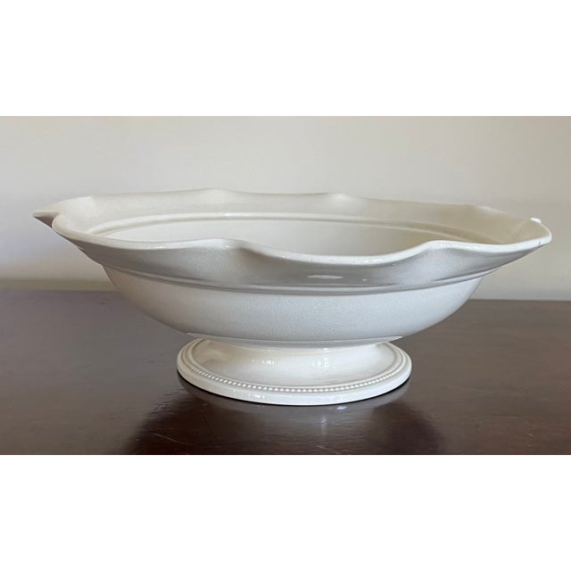 English Antique 19th Century Wedgwood Creamware Centerpiece Bowl Circa 1879 For Sale - Image 3 of 11