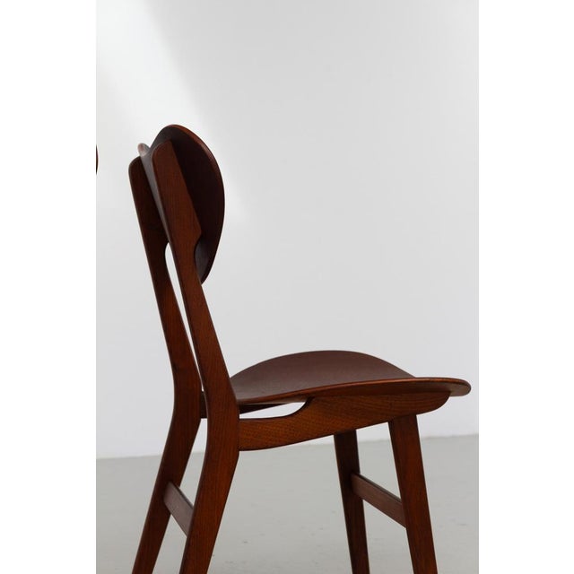 Modern Danish Oak and Teak Side Chairs, Denmark, 1960s, Set of 2 For Sale - Image 11 of 18