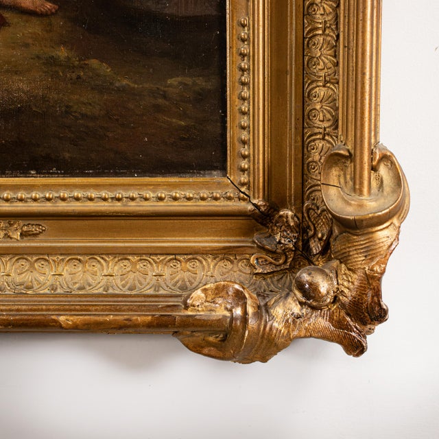 Mid-19th C. Oil on Canvas in the Manner of Johann Georg Meyer Von Bremen (German, 1813-1886) For Sale - Image 14 of 16