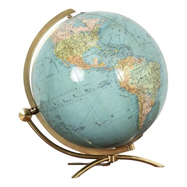 Columbus Globe with Light For Sale