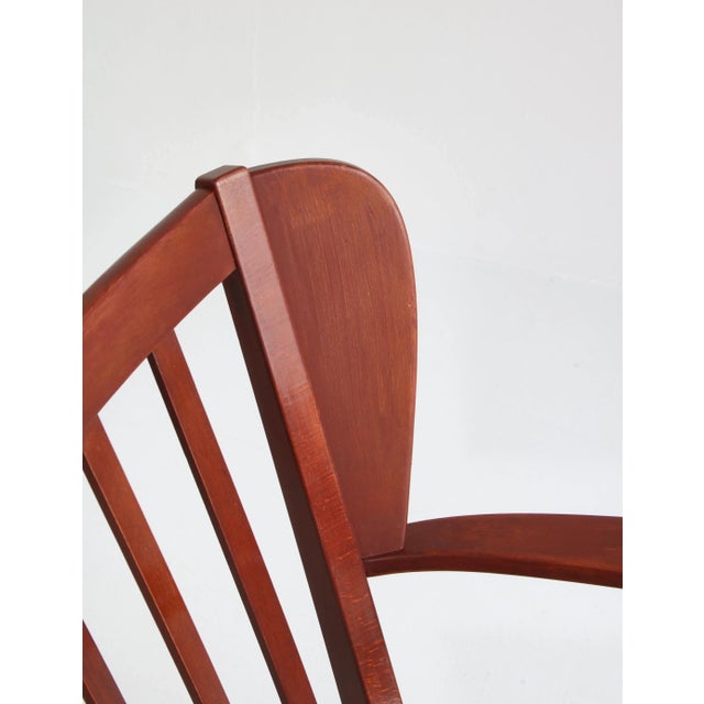 1940s Danish Canada Armchairs in Stained Beech by Fritz Hansen, 1940s, Set of 2 For Sale - Image 5 of 18
