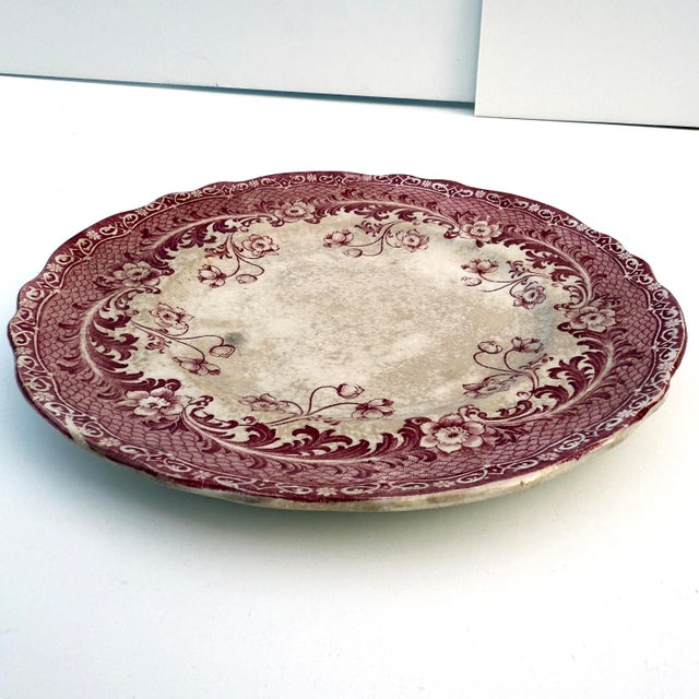 Charming 19th century transferware plate by Dudson, Wilcox & Till in the sought-after “Congo” pattern. Features intricate...