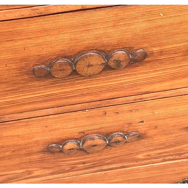 Vintage Primitive Scalloped Chest of Drawers For Sale - Image 12 of 12