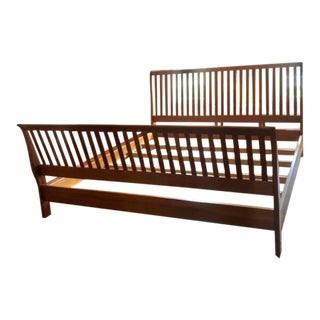 Harden Cherry King Sleigh Bed For Sale