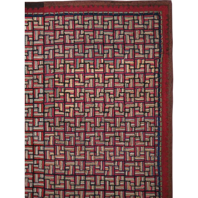 Galerie Shabab Collection Mid-20th Century American Hook Rug For Sale - Image 4 of 11